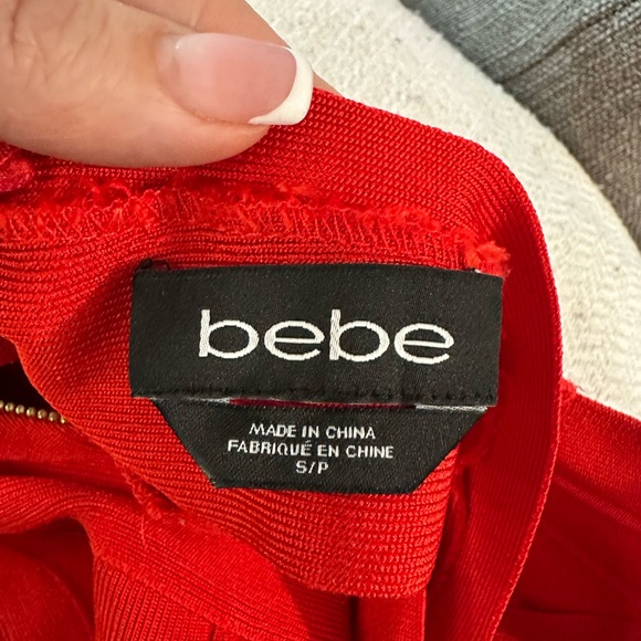 BEBE  brand dress, red color, size small - Picture 3 of 4